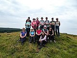 A superb walk today on varied terrain with a few fences to cross to keep us entertained. Some young, inquisitive, cattle were well handled by the farmers amongst us. Great day, great weather and great company. A couple of new/returning faces we hope to see again