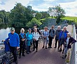 A perfectly lovely day for walking from New Lanark along the River Clyde and viewing the fabulous falls. A bit less water, given the dry spell, but beautiful nonetheless 
